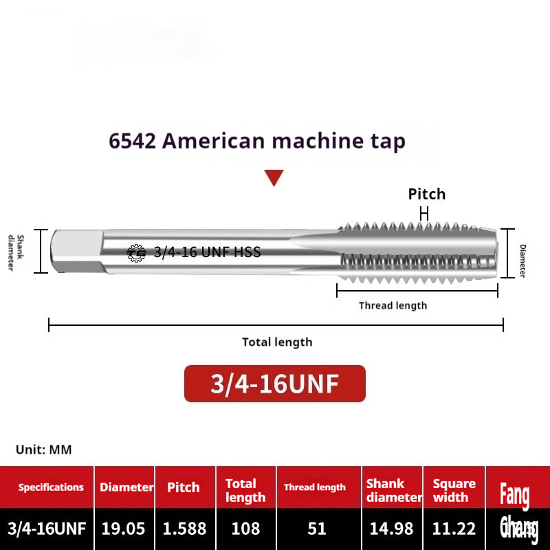 2111-Tap threading machine with tap tapping American stainless steel tapping 1/4-3/5/8UNC UNF Shandong Denso Pricision Tools Co.,Ltd.